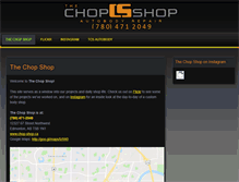 Tablet Screenshot of chop-shop.ca